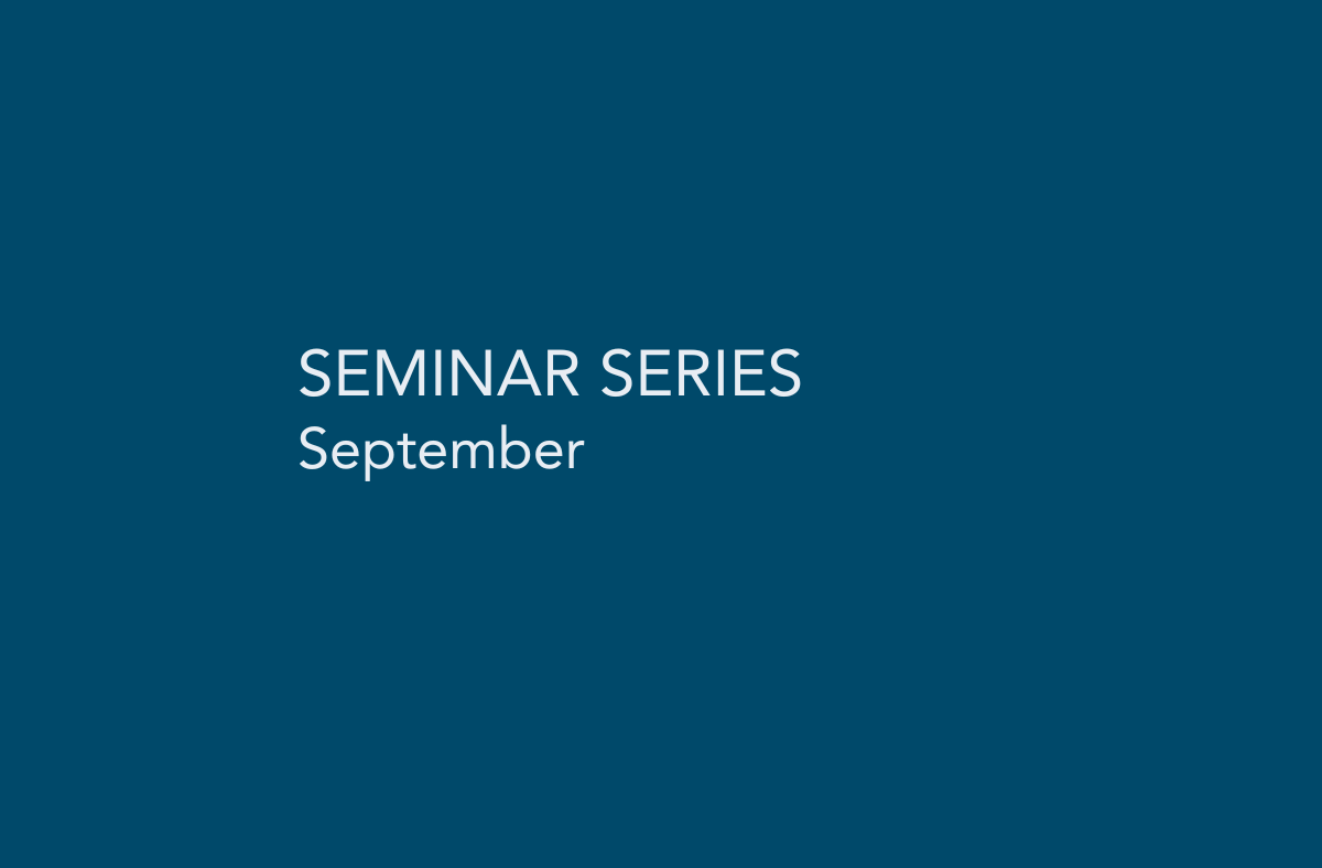 Seminar Series September 2025