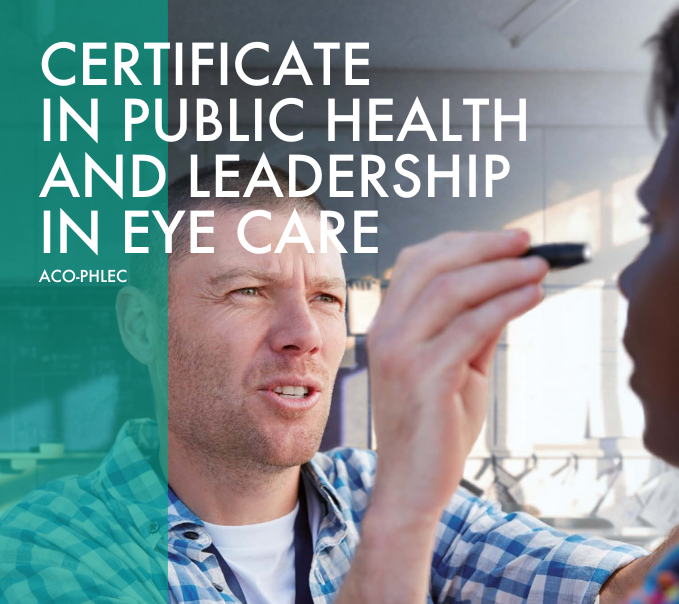 Certificate in Public Health and Leadership in Eye Care image