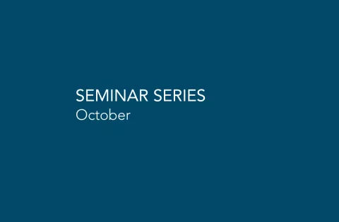 Seminar Series October 2025
